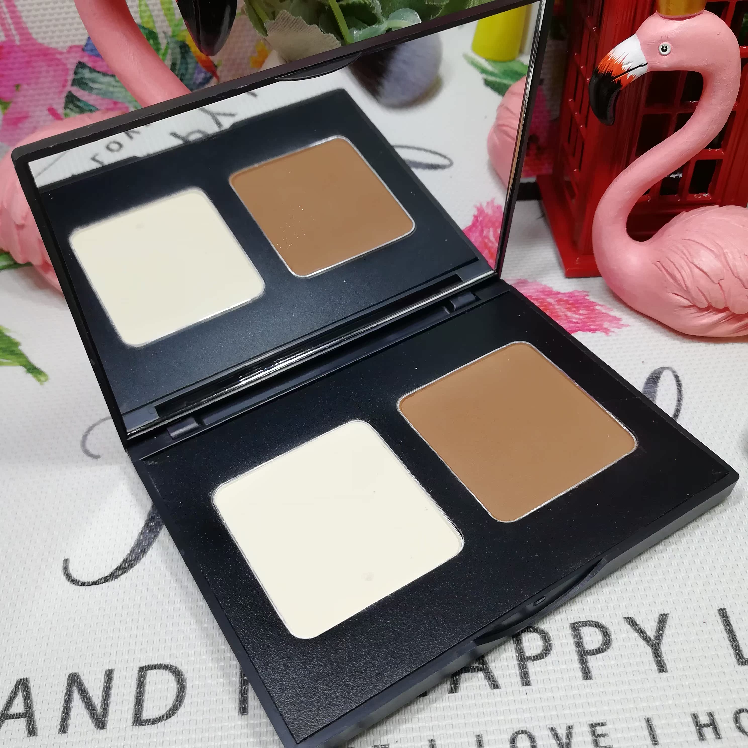 Bộ đếm chính hãng ZFC silky đôi sửa chữa bột đôi Màu sắc năng lực sửa chữa cao bóng tối Ba chiều bóng mũi nhựa bóng V mặt highlight bắt sáng