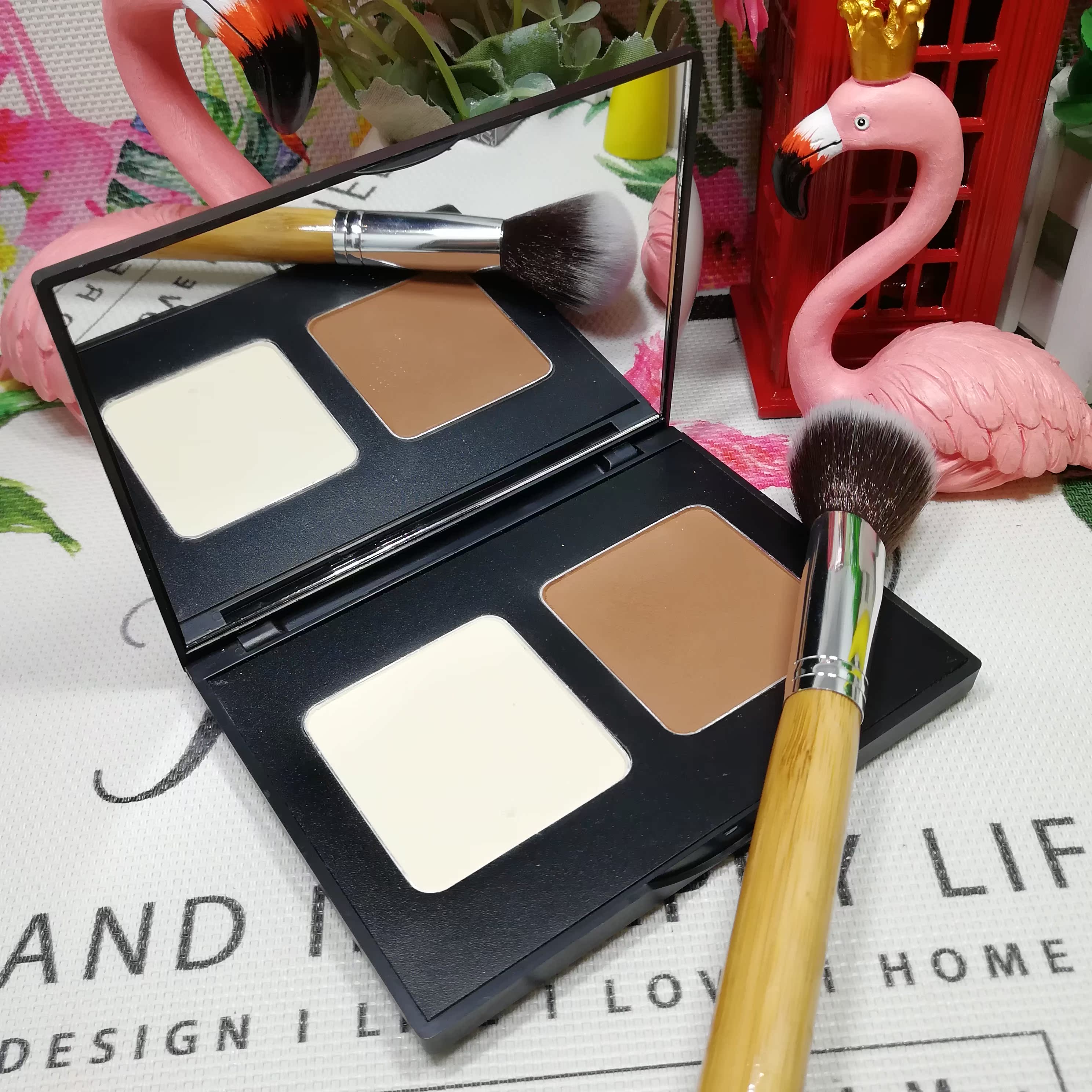 Bộ đếm chính hãng ZFC silky đôi sửa chữa bột đôi Màu sắc năng lực sửa chữa cao bóng tối Ba chiều bóng mũi nhựa bóng V mặt highlight bắt sáng