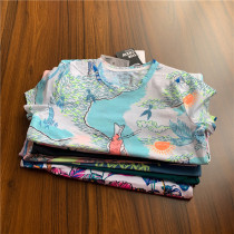 CUHK Scout full cotton soft and thin cartoon short sleeve T-shirt hit undershirt 8-14 years old