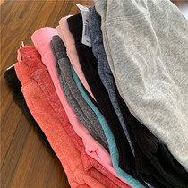 Cotton velvet pants No. 4 adult womens closing foot sports casual pants