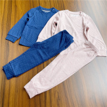 Small children soft warm elastic artificial cotton warm jacket pants series separate shot 90-140 yards