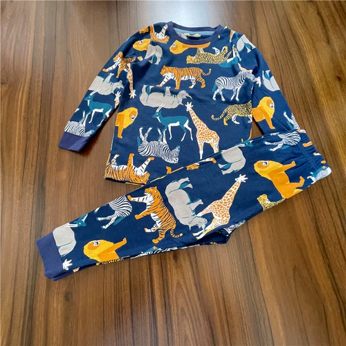 Комплект для мальчиков, хлопковое натуральное эластичное мультяшное термобелье, штаны, 4-12 лет