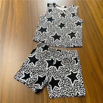 Small children soft short sleeve vest series set BAO WEN star model 3-7 year old clearance treatment