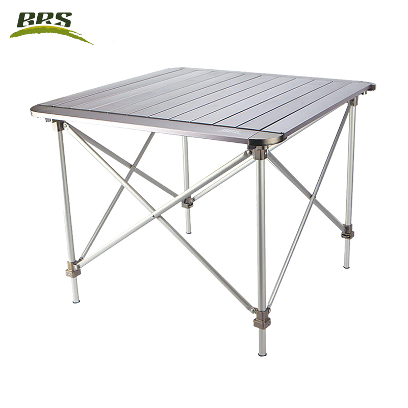 BRS Brothers Aluminum Alloy Outdoor Folding Table Portable Camping BBQ Picnic Table Chairs Car Omelet Table