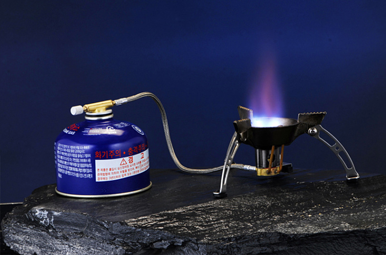 Bếp ngoài trời cắm trại thiết bị cầm tay bếp gas gió đặt bếp hoang dã bếp lò BRS-11 - Bếp lò / bộ đồ ăn / đồ nướng dã ngoại lò nướng ngoài trời