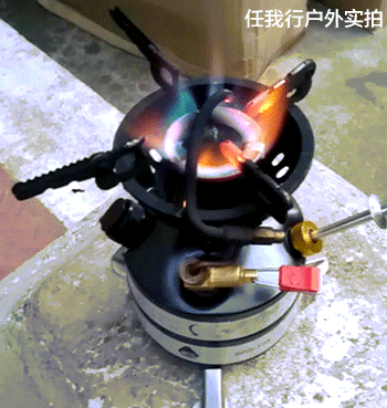Siêu anh em tiết kiệm nhiên liệu bếp xăng tích hợp bếp dầu ngoài trời bếp dã ngoại di động - Bếp lò / bộ đồ ăn / đồ nướng dã ngoại lò nướng inox ngoài trời
