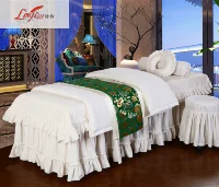 Lingling khăn trải giường tinh khiết Thẩm mỹ viện Massage Beauty denim tùy chỉnh chung lanh trắng bedspread chăn lint - Trang bị tấm khăn trải giường spa giá rẻ