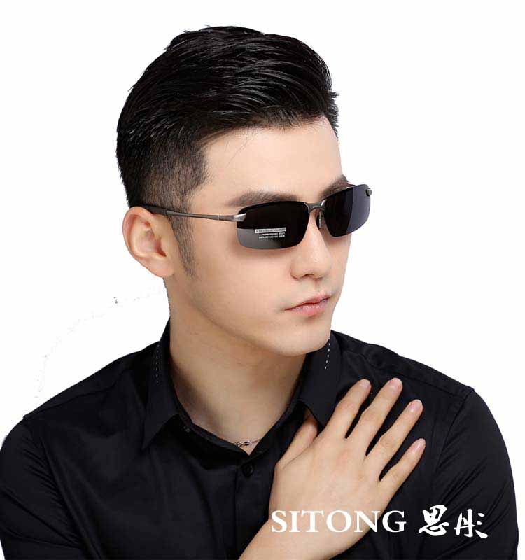 Kính râm nam tròn mặt màu kính phân cực Kính nam lái xe kính râm nữ 2017 mắt kính điện biên phủ