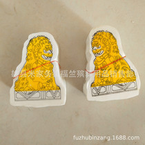 100 pairs of foam lion foam film simulation stone lion paper living building decoration supplies funeral white things sacrifice