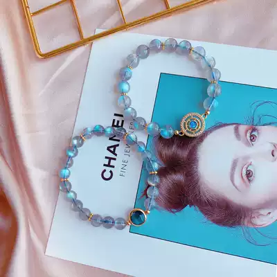 Moonstone bracelet Female ice seed girl heart ins Niche design Super fairy universe starry sky best friend