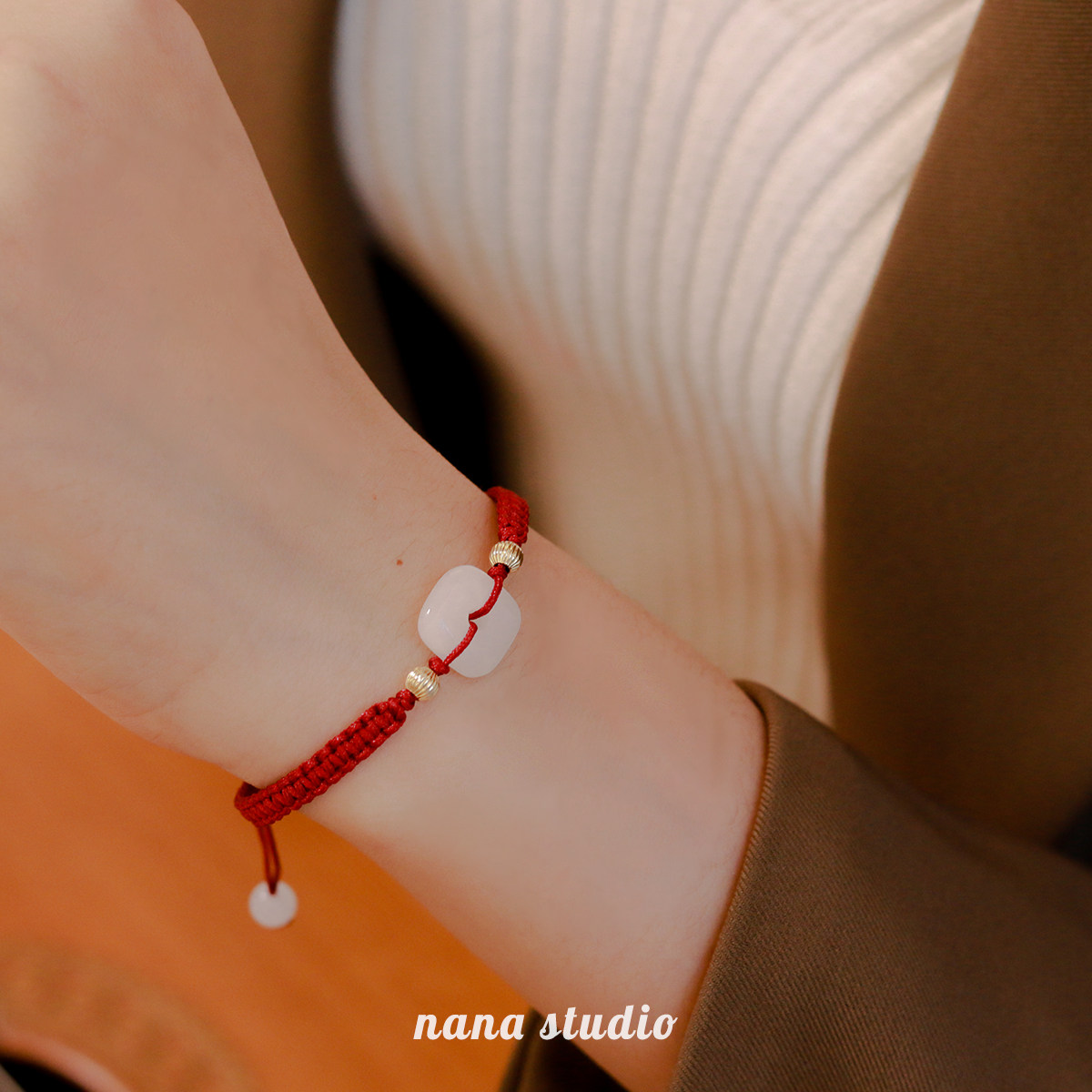 2021 new Ping An buckle red rope Handmaid's transfer Po Ping An annual red hand rope bestie gift