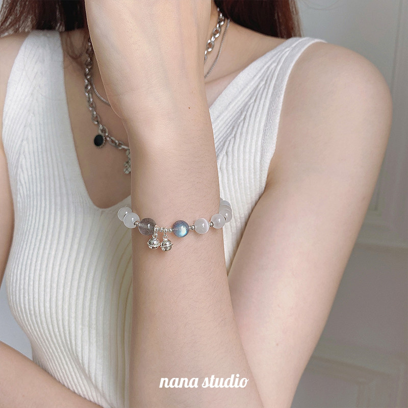 21 Opal Moonstone Sterling Silver Bell Gloves