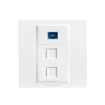 Type 86 concealed 10G network panel CAT7 broadband information socket fiber optic two-digit Category 7 network cable socket