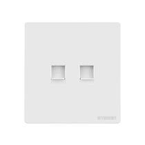 Type 86 concealed two-position broadband information socket dual-port network panel two-position Category 5e network cable computer socket