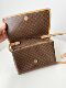 全原皮95新 Celine 赛琳中古老花风琴包单肩斜挎包信封包25*6*17