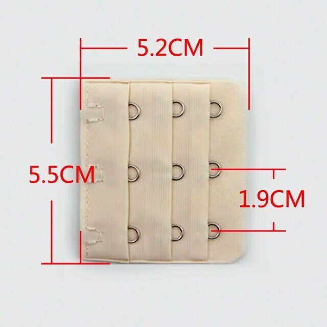 Three-row buckle extended bra button lengthening buckle underwear adjusting back button 3 row 3-row 3-row three-row three-button underwear shoulder strap buckle batch