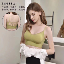 Yizi Phoenix sexy deep U strap beauty back bandeau chest seamless nude ammonia comfortable Modal suspender small vest