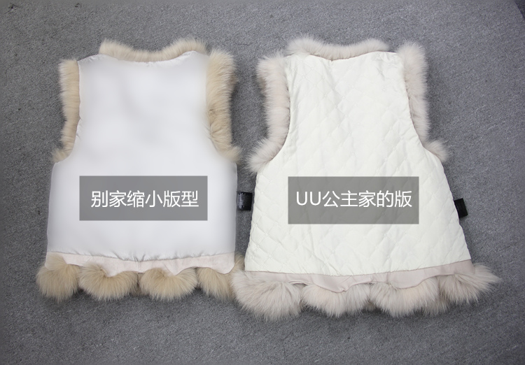 Nhập khẩu toàn bộ da cáo lông thú vest trong áo vest thả lớn vest ngắn đoạn dài đoạn nữ Hained fur áo khoác nữ lót lông