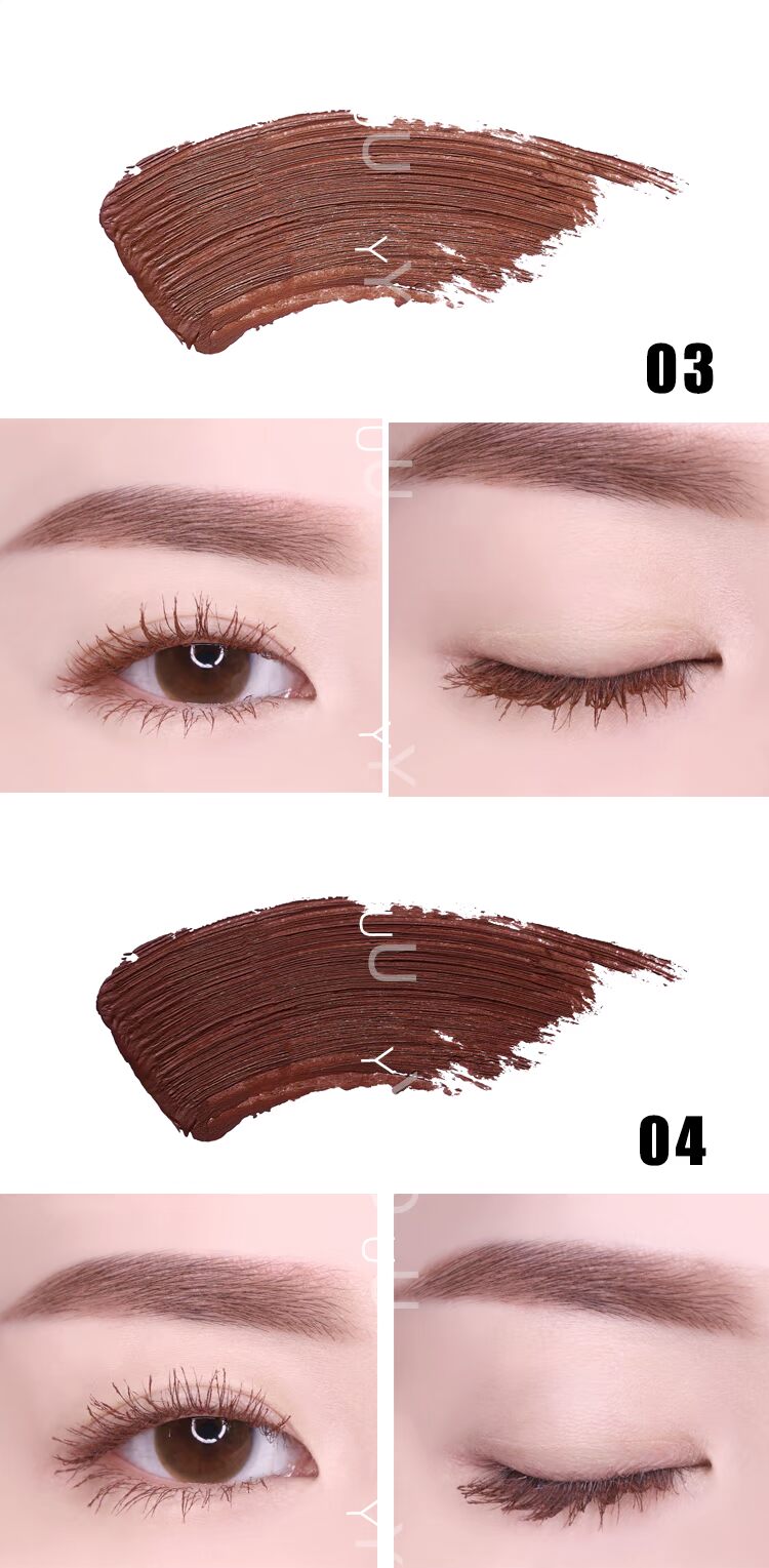 Rèm cửa màu của tôi | Hàn Quốc thích hợp Lilybyred màu mascara đỏ nâu hồng nâu không thấm nước - Kem Mascara / Revitalash chuốt mi lameila