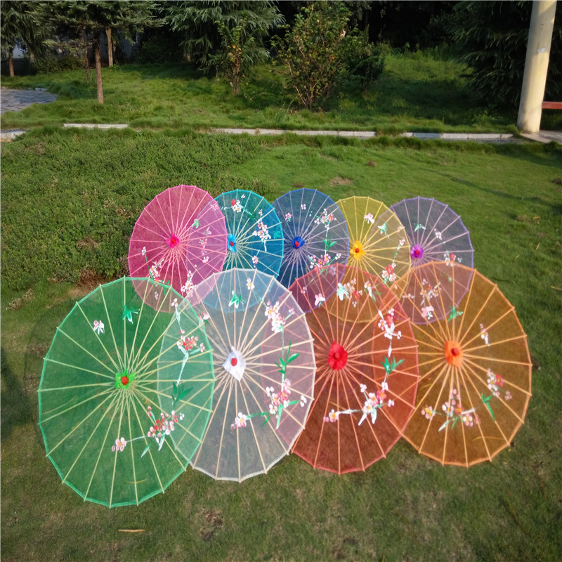 Craft Umbrella Transparent Dance Umbrella Props Umbrella Oil Paper Umbrella Vintage Umbrella Dancing Umbrella-Taobao