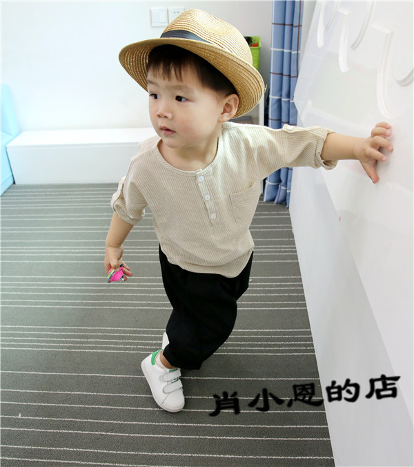 Chemise enfant à manche longue en lin - Ref 2083564 Image 41