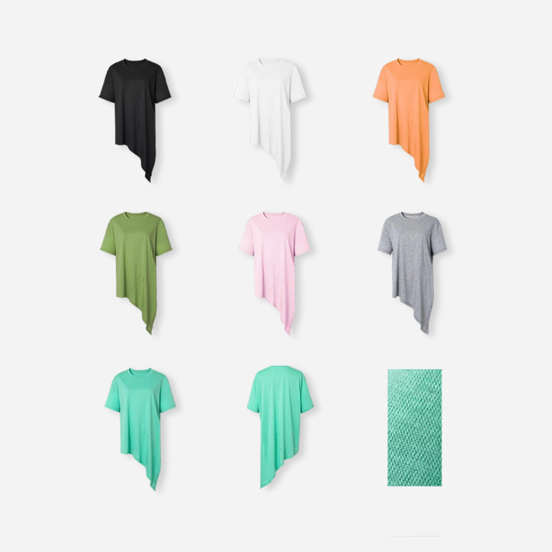 Plus Size Women's Clothing for Fat Girls 2026 Summer Cotton Fashionable Design Versatile T-Shirt in Multiple Colors [Snowflake Skin]