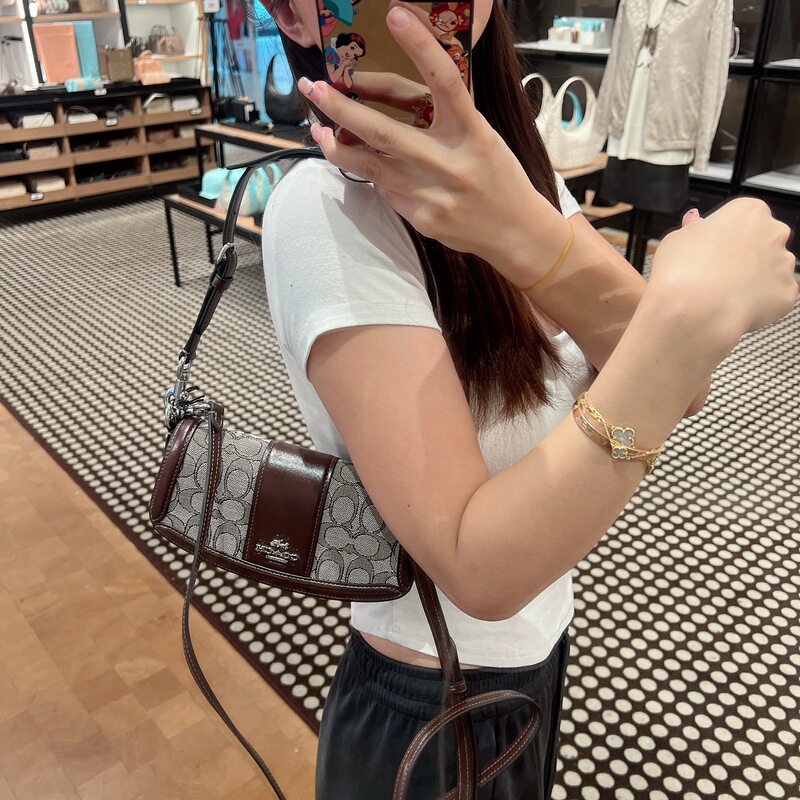 U.S. Purchasing Agent for Coach: New Andrea Small Flap Crossbody Underarm Bag for Women, Direct Shipping