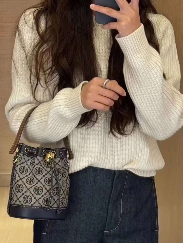 U.S. Purchasing Agent for Tory Burch/Tb Thom Browne New Model Single-Shoulder Crossbody Bucket Bag Direct Shipping