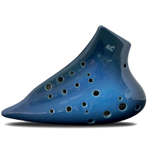 Taiwan TNG Ocarina re-tube Ocarina three-tube Ocarina AC tone C play glaze Galaxy Ocarina