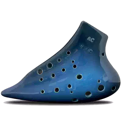 Taiwan TNG Ocarina re-tube Ocarina three-tube Ocarina AC tone C play glaze Galaxy Ocarina
