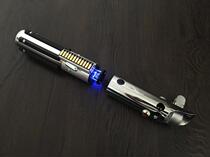 British Lightsabers hand as a minimalist Gothic punk inox aluminium light épée tool