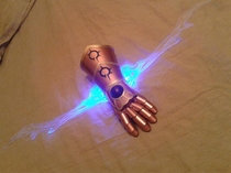Russian Gatnstäts Hero League LED Arm Gloves Cosplay Show Decoration