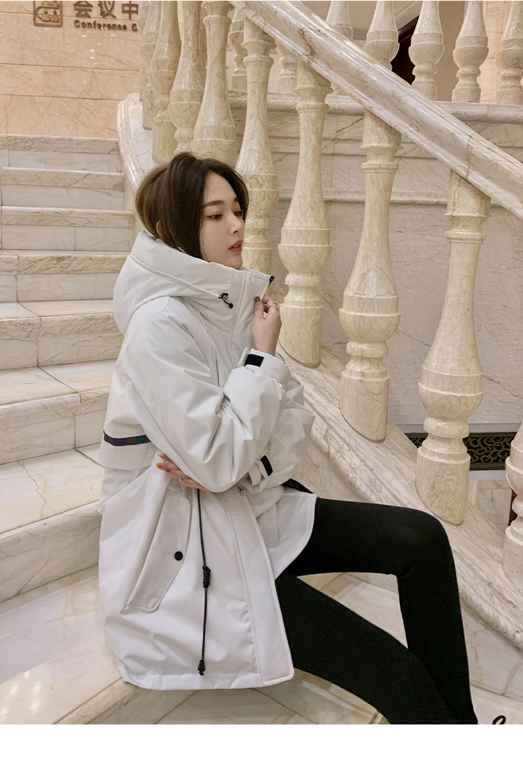 Lierkiss [charge down jacket] 90 white duck down hooded warm Parker down jacket