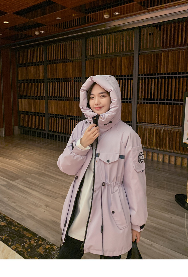 Lierkiss [charge down jacket] 90 white duck down hooded warm Parker down jacket