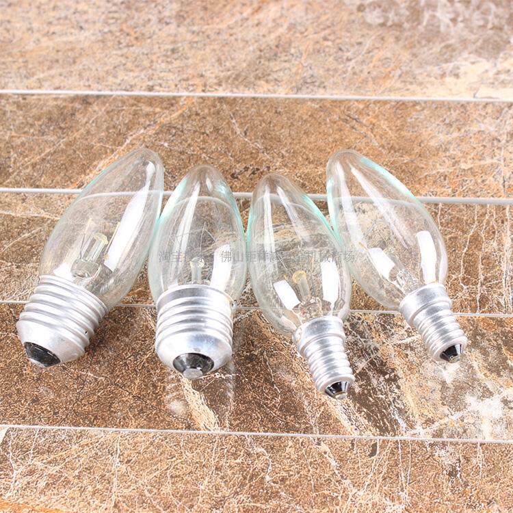 Candle screw E14E27 transparent grinding tip 25W 40W 55W lamp special purpose