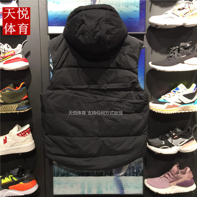 2019 New Li Ning Down Vest Sports Fashion Men's Grey Duck Down Warm Wide Version Sports Vest AMRP011