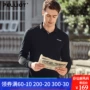 Bo Xi và áo polo dài tay Áo thun nam mùa xuân và mùa thu Áo thun thoải mái và thoáng khí Slim màu rắn thanh lịch quần áo nam giản dị - Áo polo thể thao ao thun polo nam