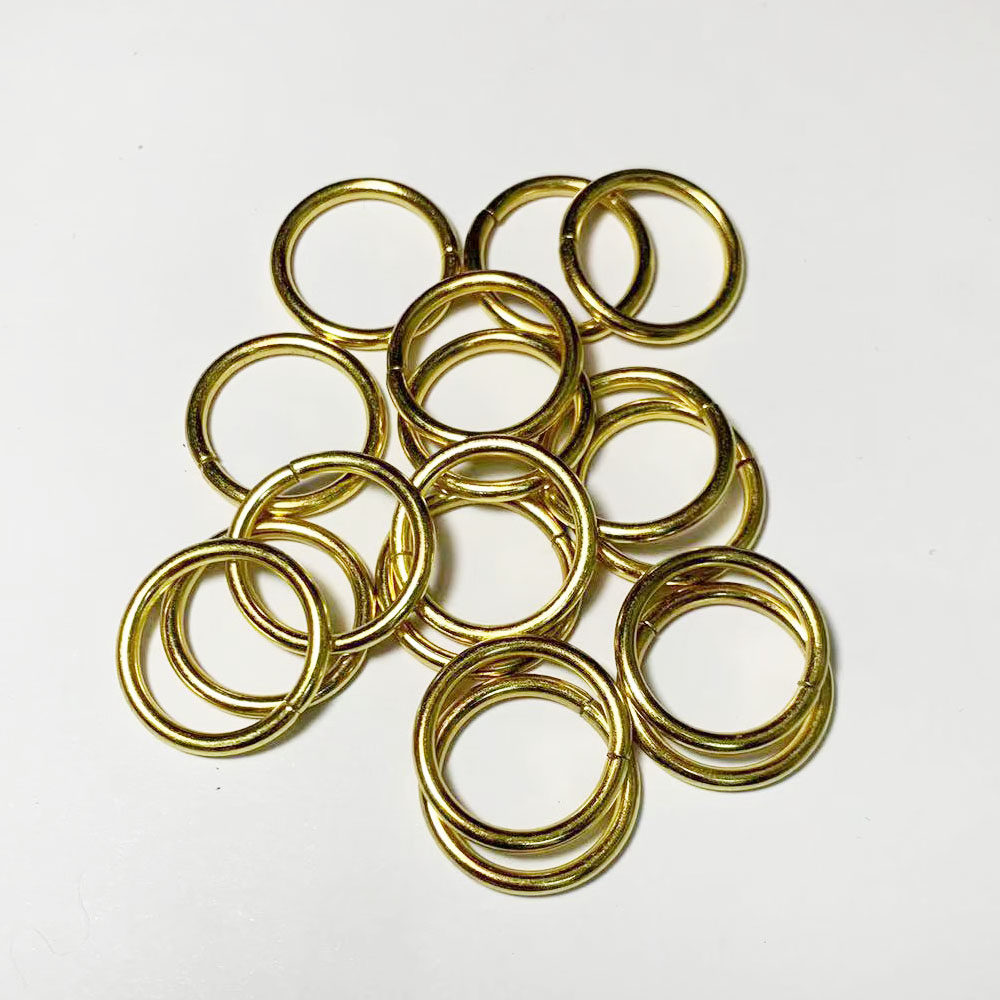 19*19mm circle pull keychain metal iron luggage package clothing clothes hand ring hardware accessories