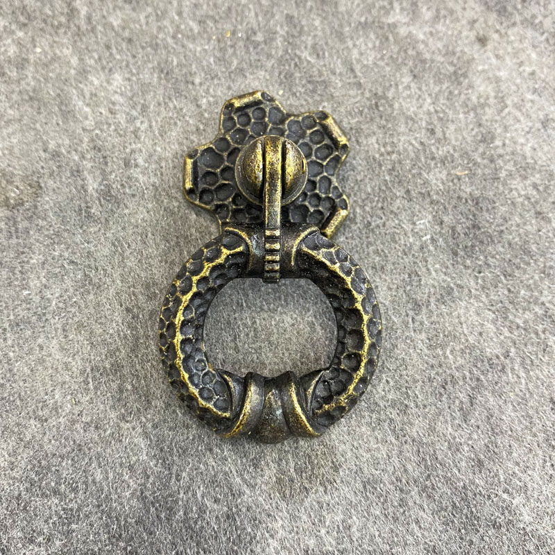Zinc alloy antique single - hole handle cupboard door furniture drawer handle small cabinet box handle retro - ancient accessories