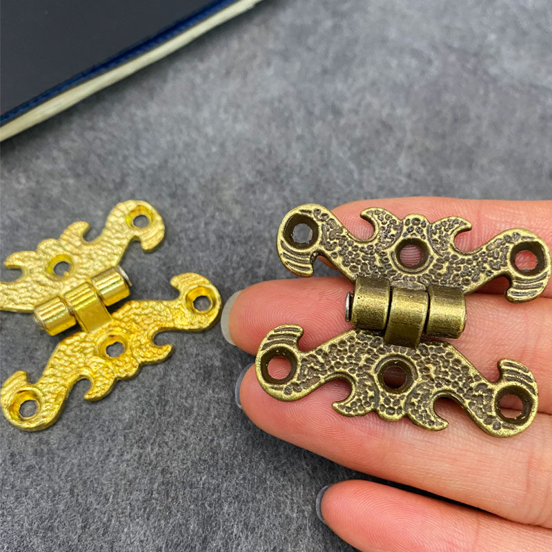 Lace hinge zinc alloy antique small hinge box gift box hardware accessories gift box hinge wooden box hinge