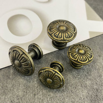 Antique single hole hand zinc alloy handle drawer cabinet doorwooden box cosmetics box accessories