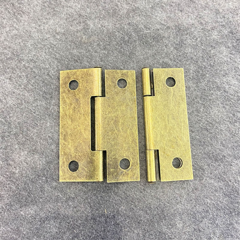 Retro Hinge Case Wood Case Paper Box Craft Gift Swing Accessories Box Hinge Gift Box Wine Box Accessories Iron Hinges