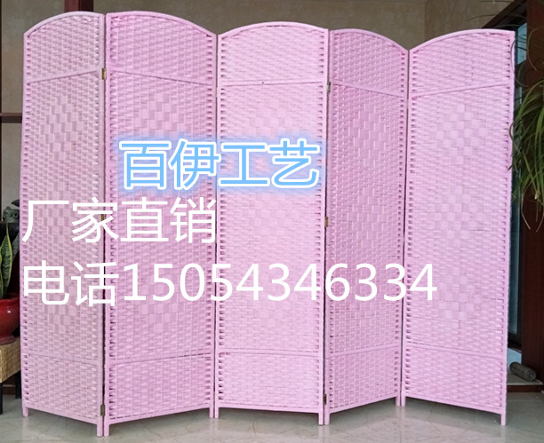 Mục vụ mây rơm thủ công màn hình vải rắn vách ngăn thời trang khách sạn hiên phòng khách phòng ngủ di chuyển màn hình gấp - Màn hình / Cửa sổ vach ngan phong tho