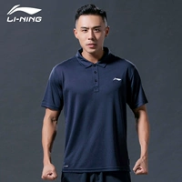 Áo thun nam tay ngắn Li Ning 2019 Mùa hè nam Áo thun nam nửa áo nửa tay Đặt trên quần áo APLL049 - Áo polo thể thao áo polo gucci