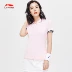 Li Ning ngắn tay xu hướng áo thun nam POLO áo sơ mi nam và nữ có cùng một nửa tay áo thể thao ve áo APLP005 - Áo polo thể thao áo thun polo nam cao cấp Áo polo thể thao
