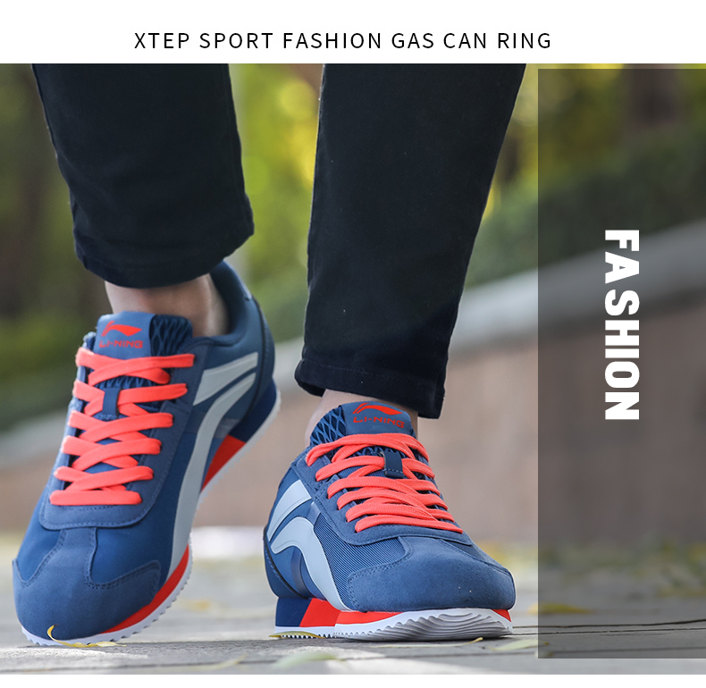 Giày nam Li Ning giày đế bệt nam phiên bản Hàn Quốc 2018 thu đông mới retro giày mũi nhọn mũi nhọn giày sneaker nữ chính hãng
