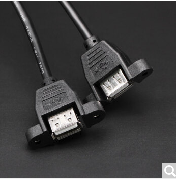 Motherboard 9pin to USB2.0 two extension with screw holes fixed 9 stitches to USB2 port baffle