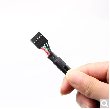 Motherboard 9pin to USB2.0 two extension with screw holes fixed 9 stitches to USB2 port baffle