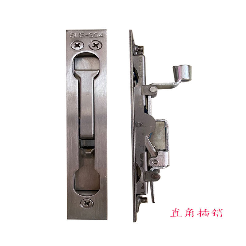 Up and down hidden pin anti-theft door 6 inches thickened fishtail plug red bronze concealed pin stainless steel 304 material 15 5 length