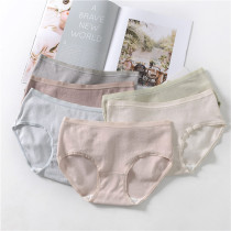 Hipster soft skin-friendly breathable baby cotton perforated cotton low waist sweet girl breifs underwear underpants